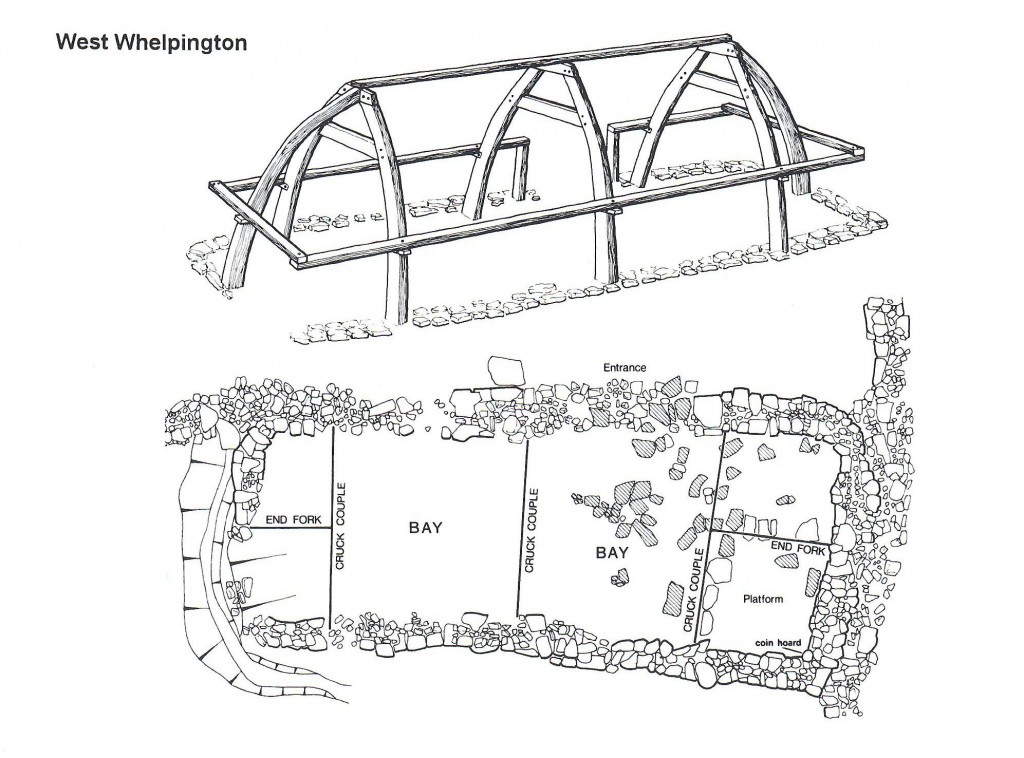 Excavated 13th-century building